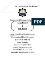 CFD Analysis of Cross Flow Heat Exchanger Using Ansys Fluent (2020-CH-20, 2020-CH-40)