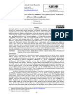 Comparing The Performance of Private and Public Sector Mutual Funds An Analysis of Factors Influencing Returns