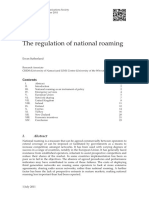 The Regulation of National Roaming