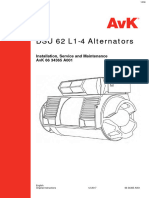 Dsu Dsu 62 62 L1-4 L1-4 Alternators Alternators: Installation, Service and Maintenance Avk 66 34365 A001