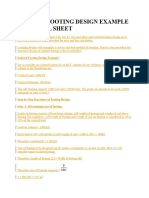 Isolated Footing Design Example and Excel Sheet