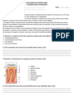 Prova ESPECIALIDADE DE HIGIENE ORAL e HIGIENE ORAL AVANÇADA 