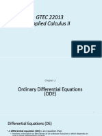 1st Lesson Ordinary Differential Equations (ODE)