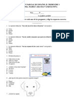 Examen Parcial Español Junio 23 Trimestre 3