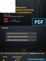 "5G Ready, Multi-Wave" Microwave Backhaul Solutions and Spectrum Consideration