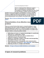 Characteristics of An Effective Research Problem: What Is Research Methodology? (Why It's Important and Types)