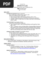 Hoeun Lee CV