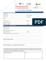 Scholarship Form 2 2023