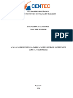 Avaliação Ergonomica Da Fabricação de Farinha de Mandioca