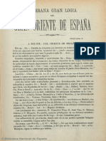 Soberana Gran Logia Del Gran Oriente de España. 1888, N.º 2