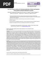 Low-Cost Culture Medium For Biomass Production of Lactic Acid Bacteria