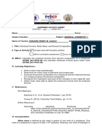 WEEK 5 6 LASa - Percent Composition and Empirical Formula