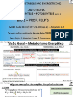 12 Aula ON LINE Metabolismo Energetico 03 BIO1 Felps