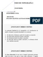 Clase #4 - TEORÍA - TOPOGRAFÍA I - ANGULO Y DIRECCIÓN