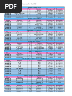 Programacion y Tabla de Puntuacion Por Grupos