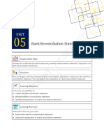 Bank Reconciliation Statement: Names of Sub-Units