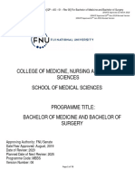 CMNHS - MBBS - Programme Document