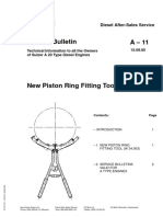 Service Bulletin A - 11: Technical Information To All The Owners of Sulzer A 20 Type Diesel Engines 15.09.95