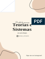 Resumo de Teorias e Sistemas - Psicologia UNIP