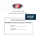 BSBLDR402 Student Assessment Tasks 05-07-17