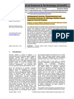 Antibacterial Activity, Phytochemical and Proximate Analysis of Moringa Oleifera Seeds Against Clinical Isolates