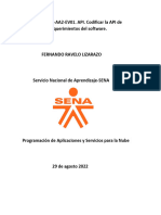 GA6-220501123-AA2-EV01. API. Codificar La API de Acuerdo A Los Requerimientos Del - FERNANDO RAVELO