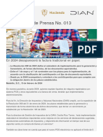 En 2024 Desaparecerá La Factura Tradicional en Papel.