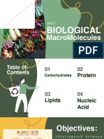 Unit 7 Biomolecules