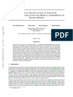 A E A T - B L M: E O M: Nalysis of The Volution of Dvanced Ransformer Ased Anguage Odels Xperiments On Pinion Ining