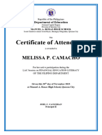 Lac Cert. Attendance