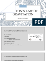 Newton's Law of Gravitation