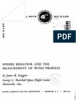 Sphere Behavior A N D The Measurement of Wind Profiles