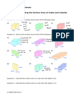 Surface Area Worksheets Pack