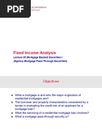 Lecture 05 Mortgage Backed Securities I