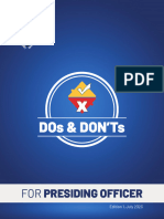 Do & Donts Presiding