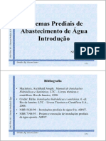 1) Sistema Prediais de Água - Introdução