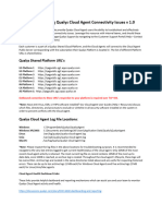 Cloud Agent Troubleshooting