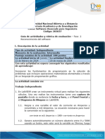 Guía de Actividades y Rúbrica de Evaluación - Unidad 1 - Fase 2 - Reconocimiento Del Software