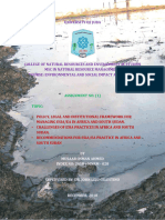 Environmental Impact Assessment Policy, Legal and Institutional Framework