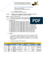 Informe N077 Adquisición de Maquinarias