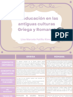 La Educación en Las Antiguas Culturas Griega y Romana