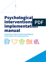 WHO's Psychological Interventions Implementation Manual