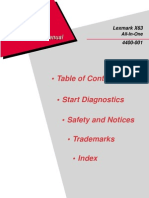 Table of Contents: Lexmark X63