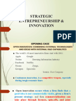 Strategic Entrepreneurship & Innovation