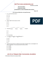 Maths LR Stats Q MTP 2 Foundation May22