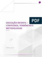 Aula 03 - EDUCAÇÃO INFANTIL - CONTEÚDOS, TENDÊNCIAS E METODOLOGIAS