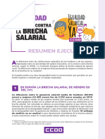 Informe Brecha Salarial CCOO Res Eje