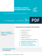 MODULO 6. Presentación y Planificación de Proyectos de Inversión