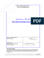 Ims Procedures Manual