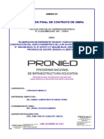 Liquidacion de Contrato de Obra Pronied